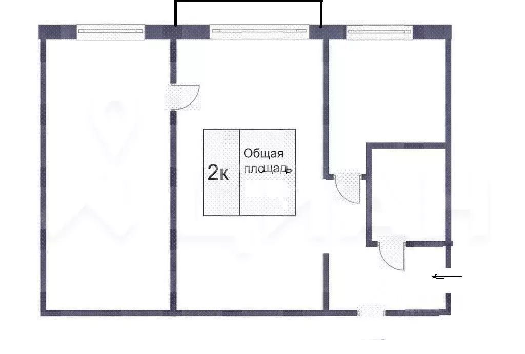 2-к кв. Белгородская область, Старый Оскол Парковый мкр, 14 (48.0 м) - Фото 2