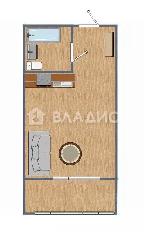 Студия Пензенская область, Пенза ул. Яшиной, 9 (38.0 м) - Фото 2