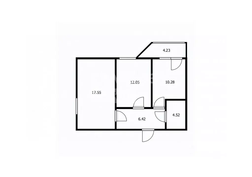 2-к кв. кировская область, киров ульяновская ул, 30 (51.2 м) - Фото 1