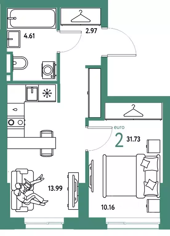 2-к кв. Свердловская область, Екатеринбург муниципальное образование, ... - Фото 1
