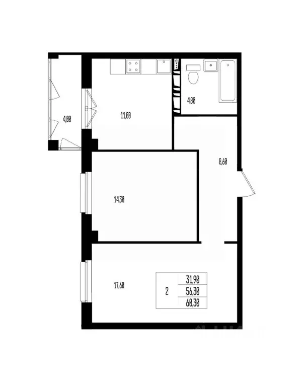 Свободной планировки кв. Волгоградская область, Волгоград 131-й мкр, ... - Фото 0