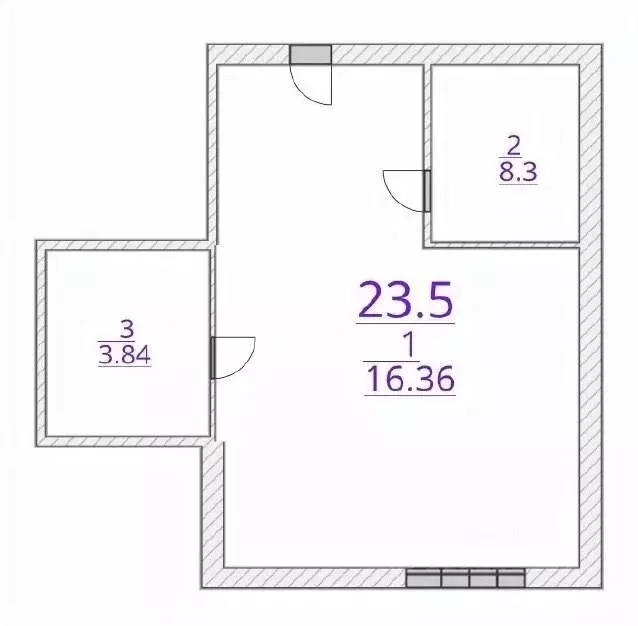 Студия Башкортостан, Уфа ул. Менделеева, 137к3 (23.5 м) - Фото 2