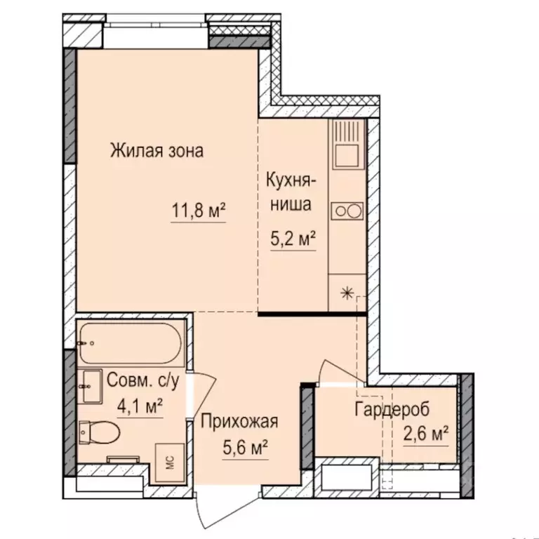 Студия Удмуртия, Ижевск Буммаш жилрайон, Покровский жилой комплекс ... - Фото 0