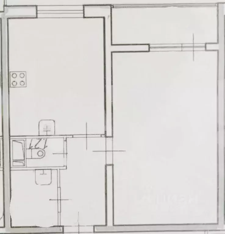 1-к кв. Санкт-Петербург Зеленогорская ул., 7 (43.0 м) - Фото 2