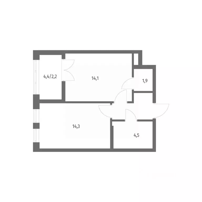 1-к кв. Ленинградская область, Ломоносовский район, Аннинское ... - Фото 1