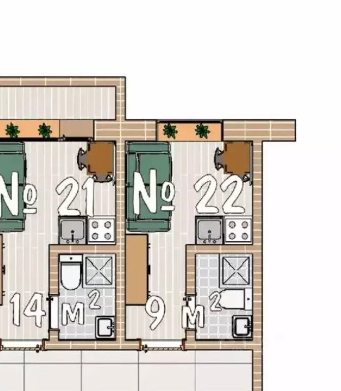 Квартира, студия, 9 м - Фото 1