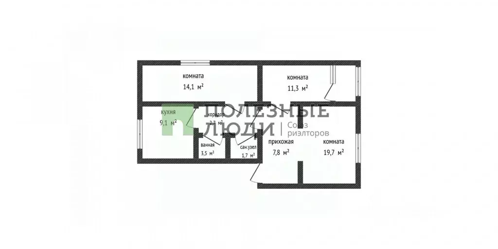 3-к кв. Краснодарский край, Новороссийск городской округ, с. Мысхако ... - Фото 2