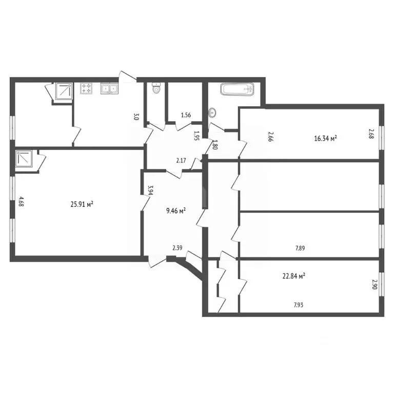 5-к кв. Санкт-Петербург Суворовский просп., 13 (137.0 м) - Фото 2