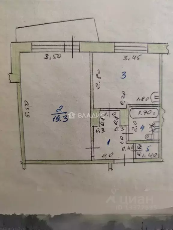 1-к кв. Алтайский край, Бийск Красноармейская ул., 180 (38.0 м) - Фото 2