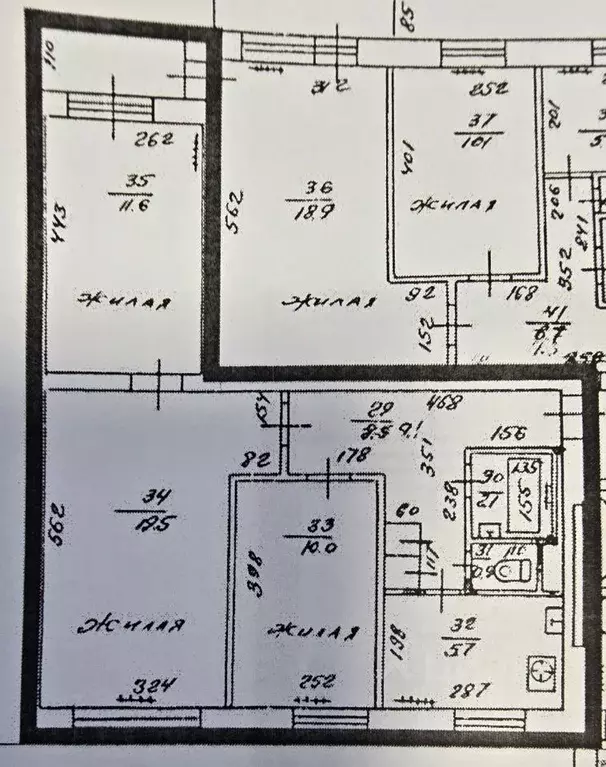 3-к кв. Калининградская область, Калининград Московский просп. (62.0 ... - Фото 1