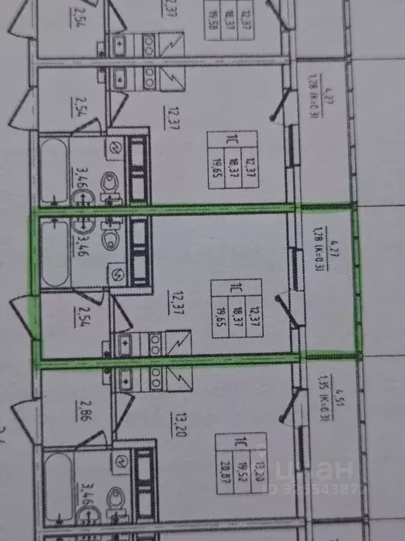 Студия Санкт-Петербург пос. Шушары, просп. Старорусский, 9 (20.0 м) - Фото 2