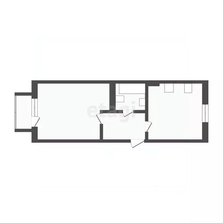 1-к кв. Бурятия, Улан-Удэ 115-й мкр, 2 (34.4 м) - Фото 2