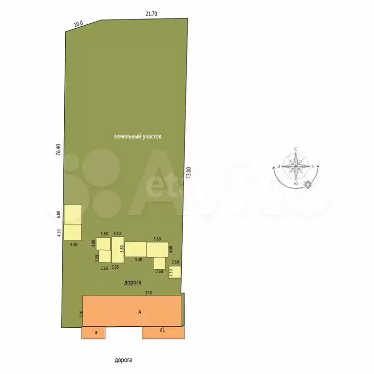 2-к. квартира, 50,3 м, 1/2 эт. - Фото 1