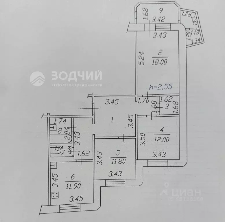 3-к кв. Чувашия, Чебоксары просп. Максима Горького, 19 (85.0 м) - Фото 1
