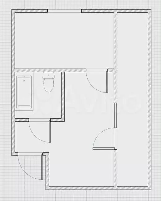 Квартира-студия, 22,3 м, 1/12 эт. - Фото 0