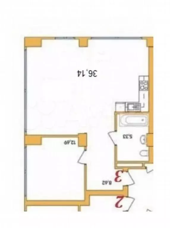Офис, 62.5 м - Фото 0