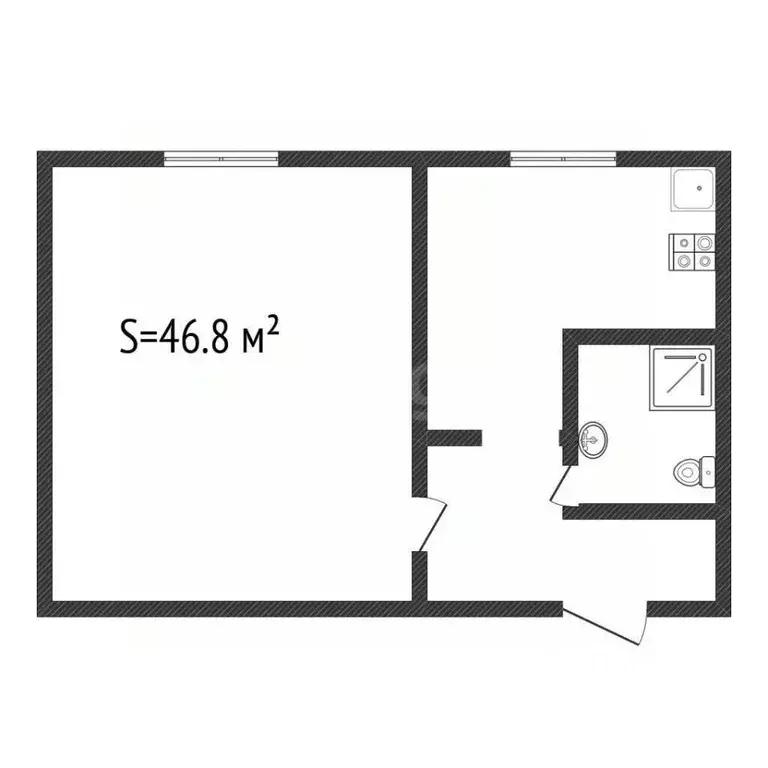 1-к кв. Алтайский край, Бийский район, с. Первомайское пер. Мирный, 7 ... - Фото 2