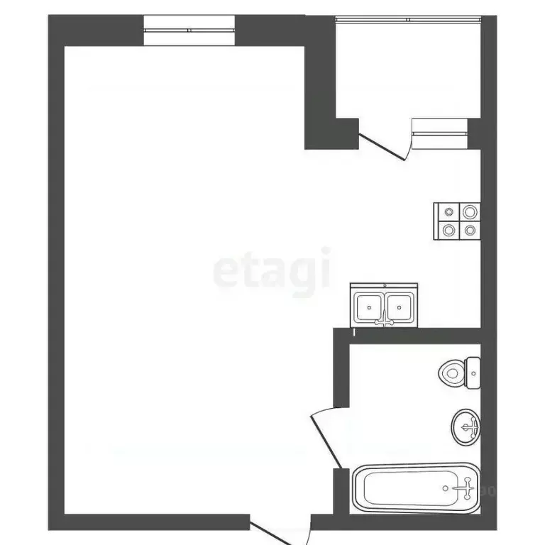 Студия Крым, Ялта муниципальный округ, Ливадия пгт ш. Севастопольское, ... - Фото 2