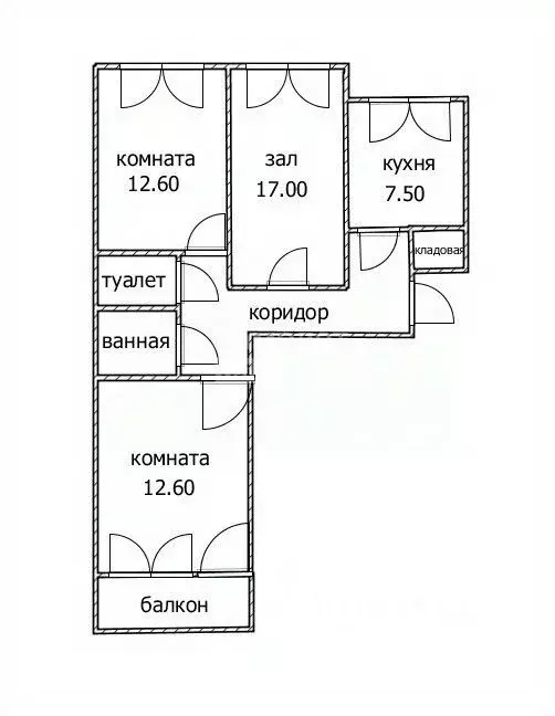 3-к кв. Ульяновская область, Ульяновск ул. Врача Михайлова, 42 (67.0 ... - Фото 1