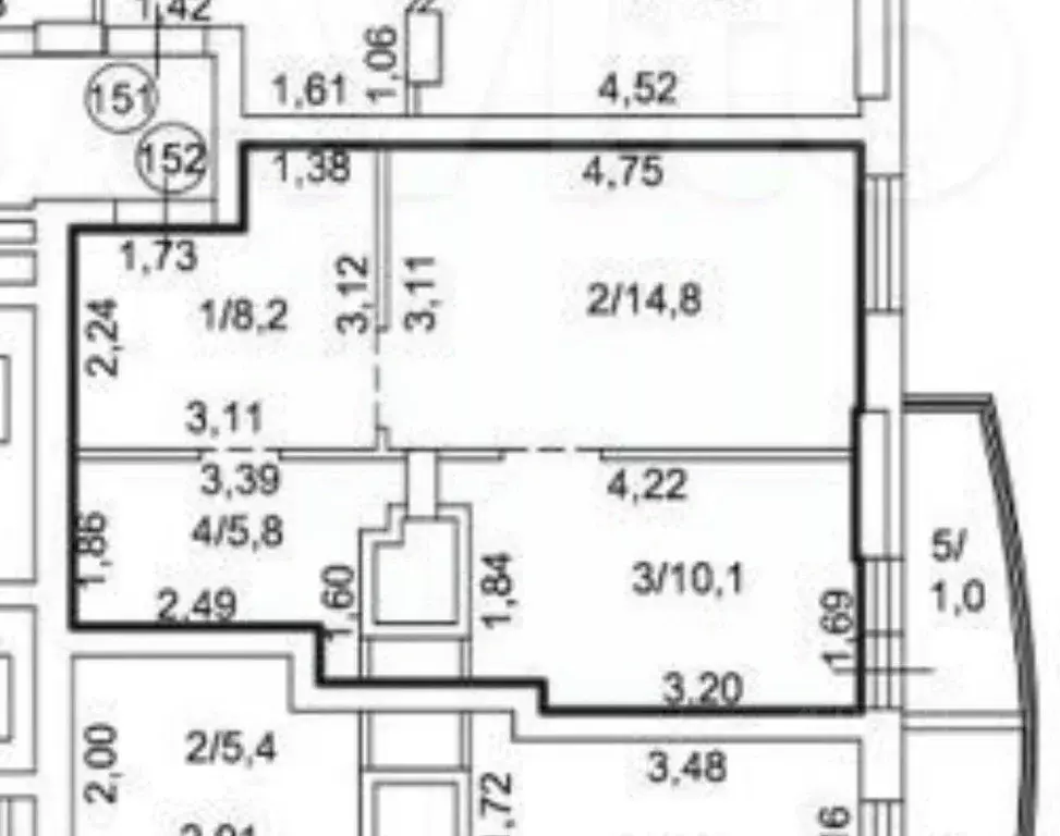 1-к кв. Пермский край, Пермь ул. Карпинского, 110А (38.0 м) - Фото 2