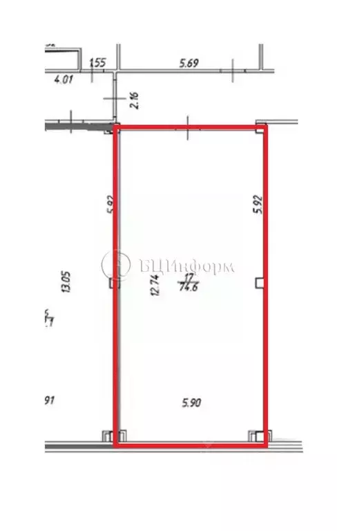 Офис в Санкт-Петербург ул. Оптиков, 4к2 (75 м) - Фото 2