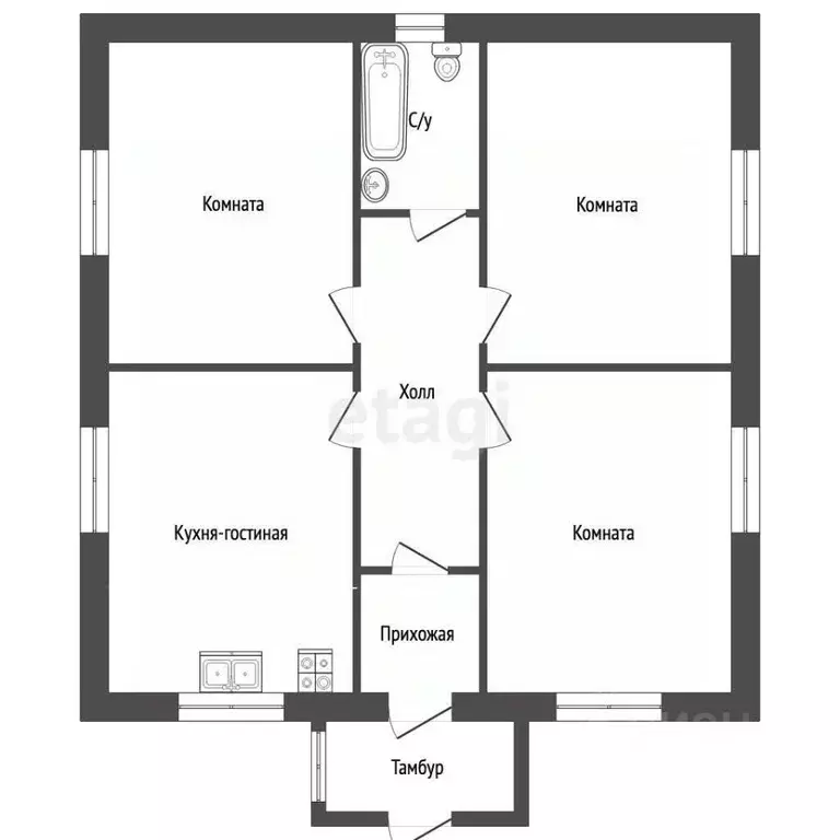 Дом в Тюменская область, Тобольск Иртышский мкр, 83 (88 м) - Фото 2