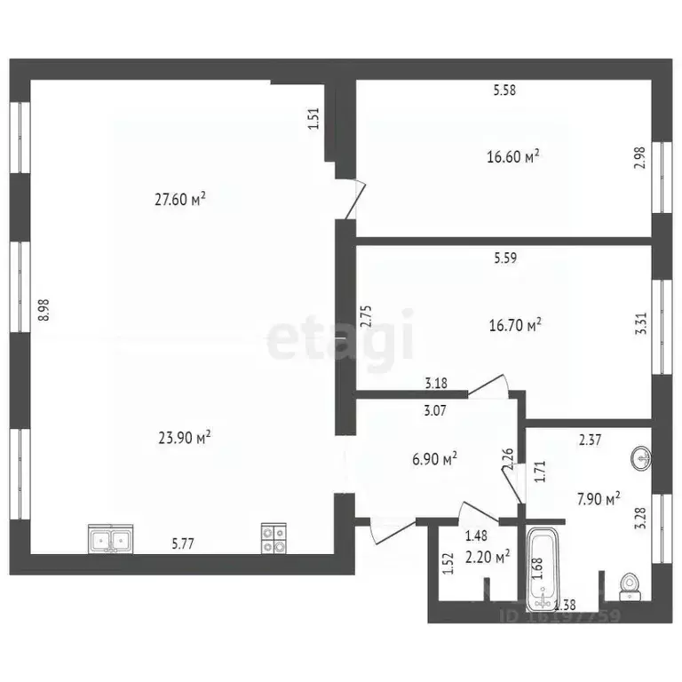 3-к кв. Саха (Якутия), Ленск Портовская ул., 26 (101.8 м) - Фото 1