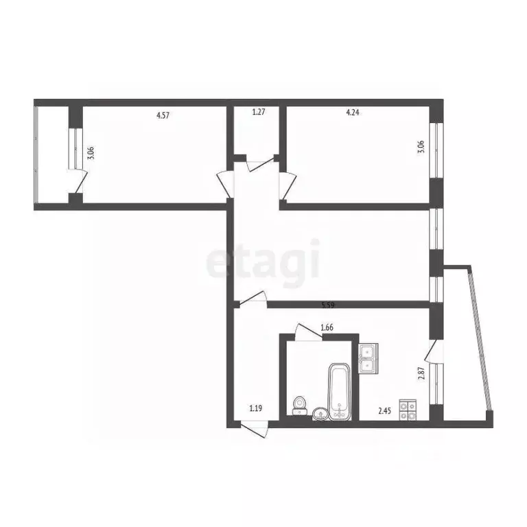 3-к кв. Мордовия, Саранск Ярославская ул., 19с2 (64.0 м) - Фото 0