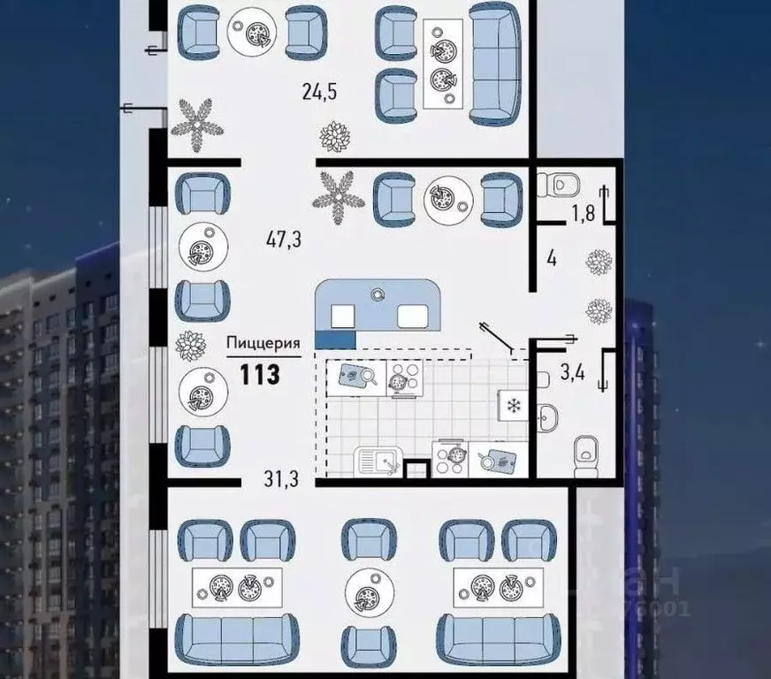 Помещение свободного назначения в Краснодарский край, Новороссийск ул. ... - Фото 2