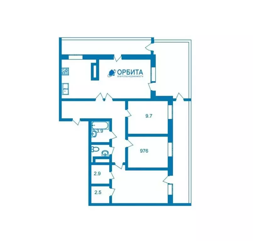 3-комнатная квартира: Тюмень, улица Газовиков, 73 (120 м) - Фото 1