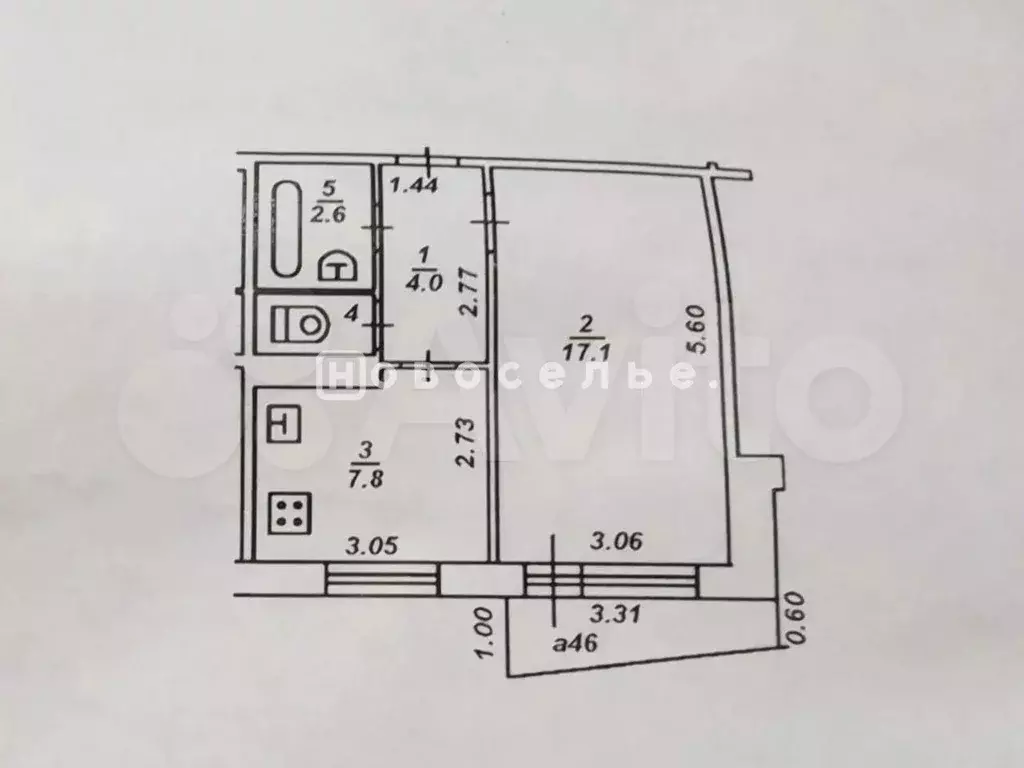 1-к. квартира, 32,8 м, 4/10 эт. - Фото 0