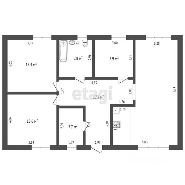 Дом в Крым, Сакский район, с. Лесновка пер. Восточный (180 м) - Фото 2