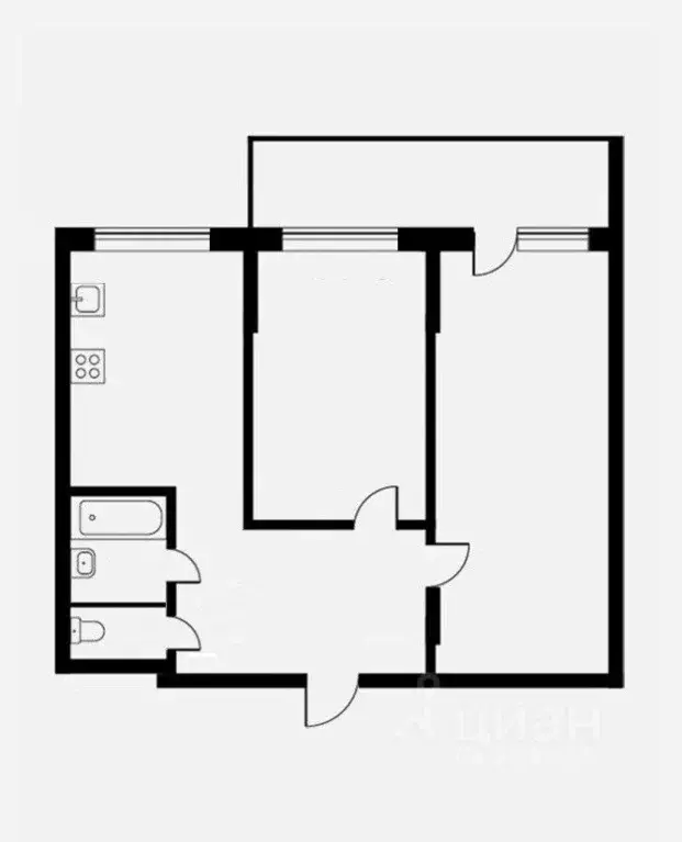 2-к кв. Москва, Москва, Троицк ул. Центральная, 14 (48.1 м) - Фото 2