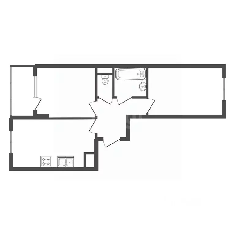 2-к кв. Санкт-Петербург ул. Плесецкая, 10 (49.6 м) - Фото 2