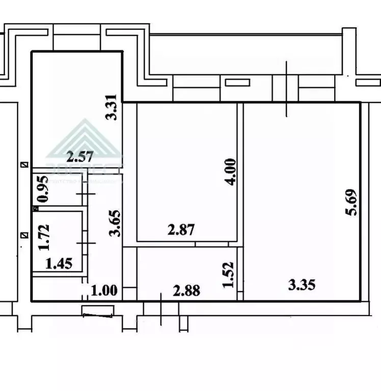 2-к кв. Хакасия, Абакан просп. Дружбы Народов, 39А (52.1 м) - Фото 2