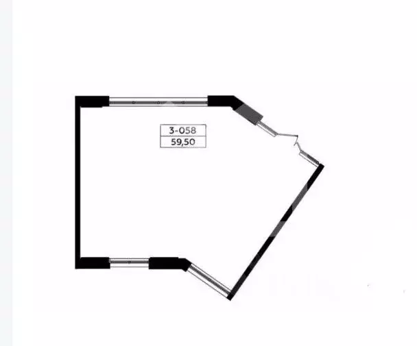 Торговая площадь в Москва № 160 кв-л, 1Вк4 (60 м) - Фото 1