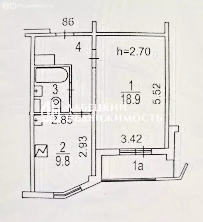 1-комнатная квартира: Москва, улица Ухтомского Ополчения, 8 (38 м) - Фото 1