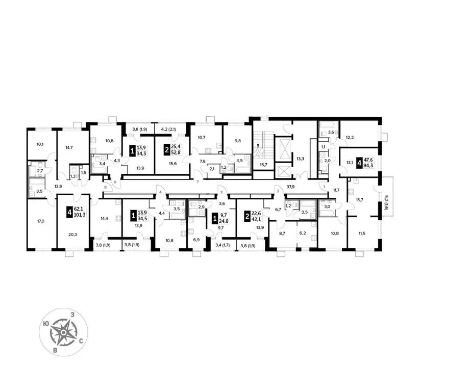 Студия Московская область, Люберцы ул. Рождественская, 8 (24.9 м) - Фото 1