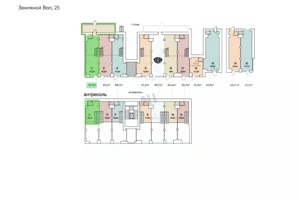 Помещение свободного назначения в Москва ул. Земляной Вал, 25 (82 м) - Фото 2
