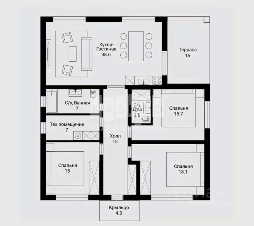 Коттедж в Московская область, Яхрома Дмитровский муниципальный округ, ... - Фото 2