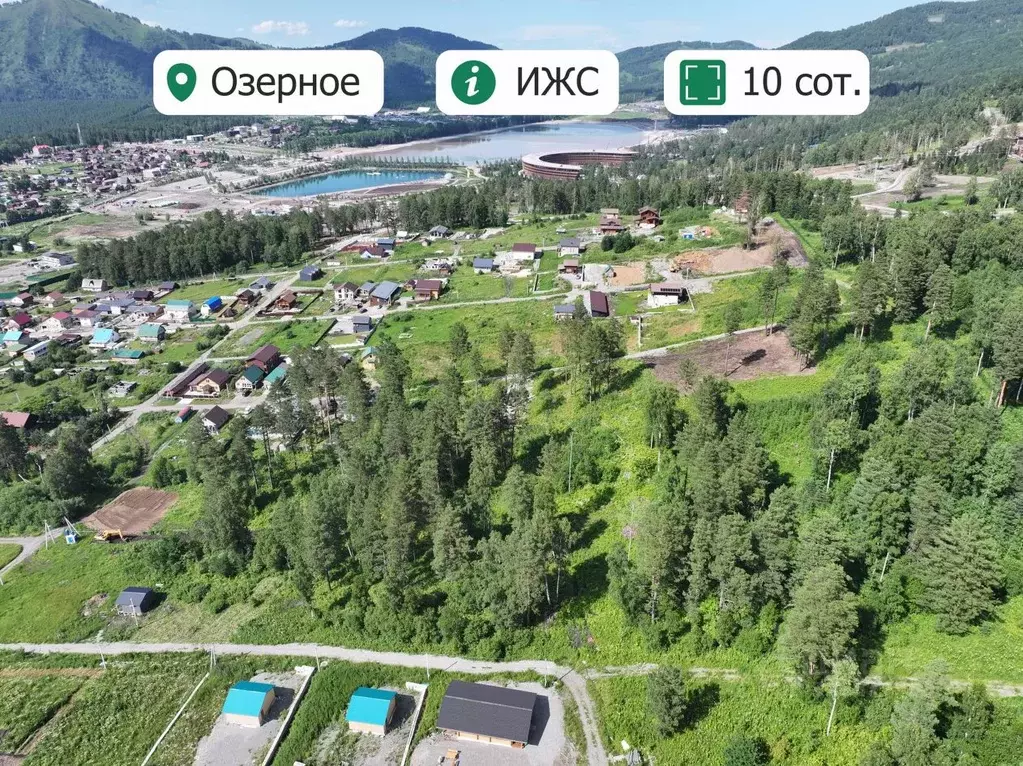 Участок в Алтай, Майминский район, Манжерокское с/пос, с. Озерное ул. ... - Фото 1