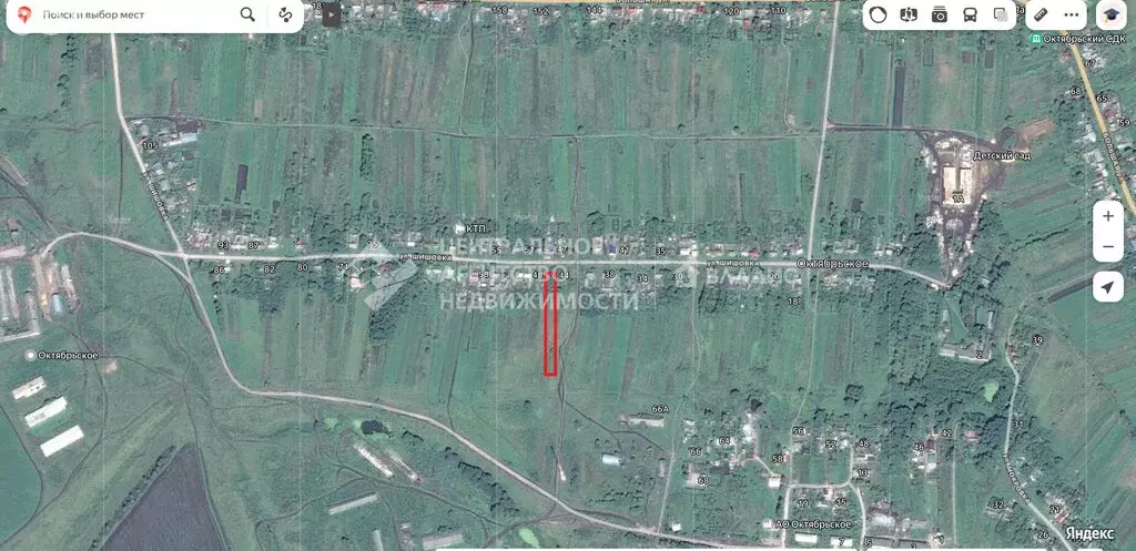 Участок в село Октябрьское, улица Шишовка, 46 (25 м) - Фото 2