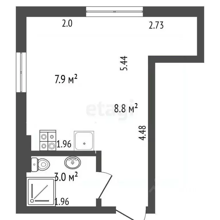 Студия Калининградская область, Калининград ул. Степана Халтурина, 29 ... - Фото 1