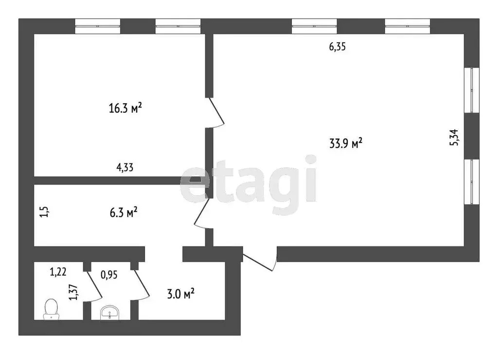 Офис (64.4 м) - Фото 0