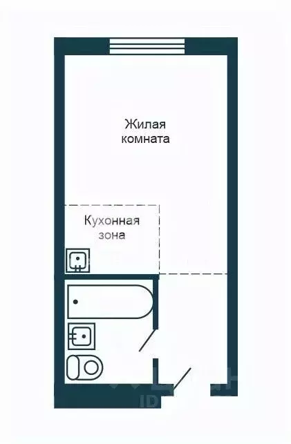 Студия Новосибирская область, Новосибирск Фабричная ул., 65/3 (14.0 м) - Фото 2