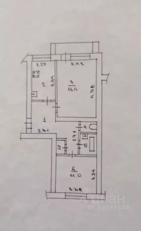 2-к кв. Новгородская область, Великий Новгород Большая Московская ул., ... - Фото 2
