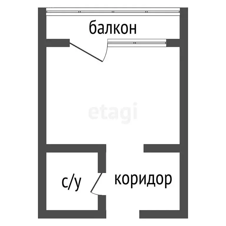 Квартира-студия: Воронеж, улица 121-й Стрелковой Дивизии, 9 (22.5 м) - Фото 1