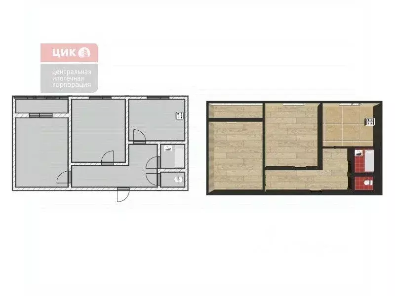 2-к кв. Рязанская область, Рязань ул. Новоселов, 21А (70.2 м) - Фото 2
