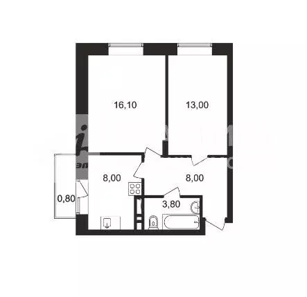 2-комнатная квартира: Ногинск, Юбилейная улица, 14Б (48.9 м) - Фото 0