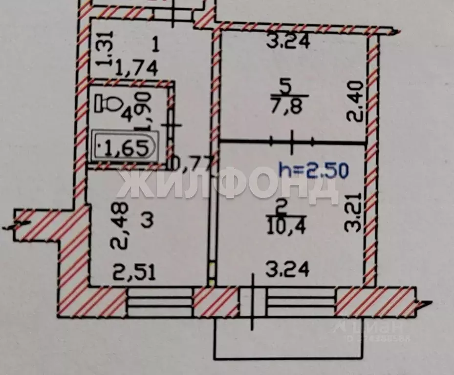 1-к кв. Хакасия, Абакан Нижняя Согра мкр, ул. Мичурина, 44А (32.2 м) - Фото 1